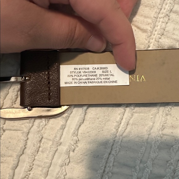 Vince Camuto Brown and Gold Belt - Picture 4 of 5